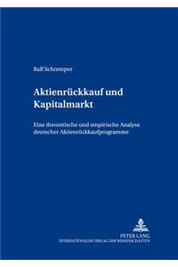 Aktienrueckkauf Und Kapitalmarkt