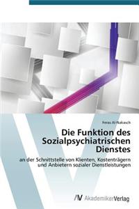 Die Funktion des Sozialpsychiatrischen Dienstes