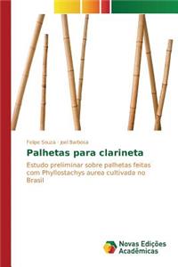 Palhetas para clarineta