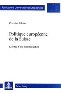 Politique europeenne de la Suisse