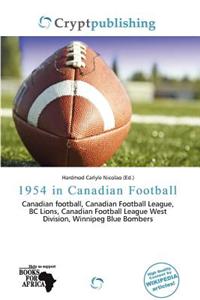 1954 in Canadian Football