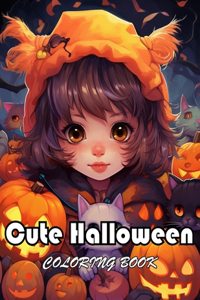 Cute Halloween Coloring Book