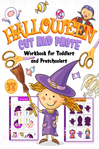 Big Halloween Cut-and-Paste Activity Workbook for Toddlers and Preschoolers