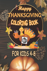 happy thanksgiving coloring books for kids ages 4-8