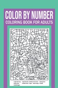 Color By Number Coloring Book For Adults