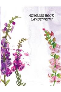 Address Book Large Print