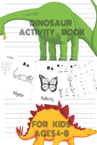 dinosaur activity book for kids ages 4-8