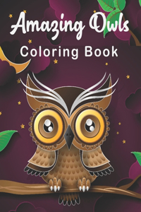 Amazing Owls Coloring Book