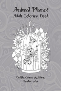 Animal Planet - Adult Coloring Book - Buffalo, Guinea pig, Rhino, Panther, other