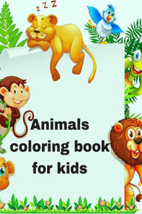 Animal coloring book for kids