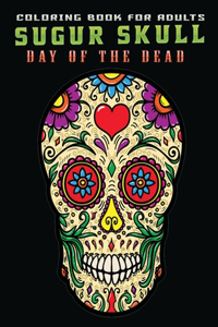 coloring book for adults sugur skull day of the dead