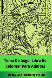 Tema De ángel Libro De Colorear Para Adultos
