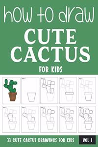 How to Draw Cute Cactus for Kids