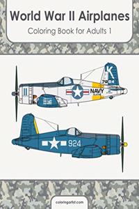 World War II Airplanes Coloring Book for Adults 1