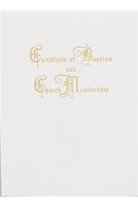 Traditional Baptism and Church Membership Certificate