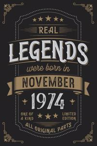 Real Legends were born in November 1974