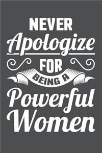 Never Apologize For Being A Powerful Women