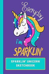 Sparklin Unicorn Sketchbook