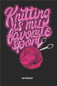 Knitting Sport Notebook