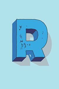 Letter R Monogram Notebook