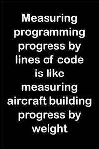 Measuring Programming Progress by Lines of Code Is Like Measuring Aircraft Building Progress by Weight