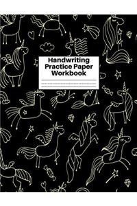 Handwriting Practice Paper Workbook