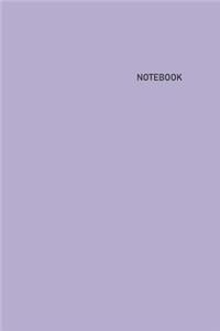 Notebook: Unlined/Unruled/Plain Journal Notebook (6 x 9) - 100 Pages (50 Sheets) - Pastel: Iris Cover - White Paper