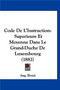 Code de L'Instruction