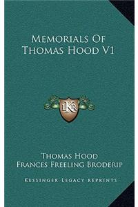 Memorials of Thomas Hood V1