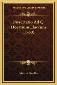 Dissertatio Ad Q. Horatium Flaccum (1760)