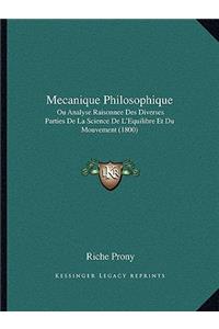Mecanique Philosophique
