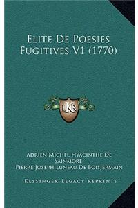 Elite De Poesies Fugitives V1 (1770)