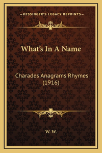 What's In A Name