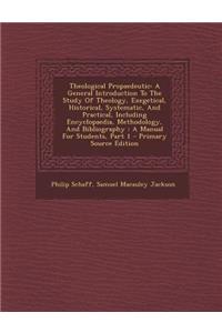 Theological Propaedeutic