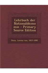 Lehrbuch Der Nationalokonomie