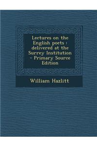 Lectures on the English Poets