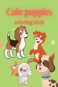 Cute Puppies Coloring book