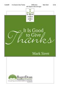 It Is Good To Give Thanks