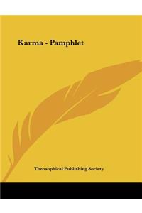 Karma - Pamphlet