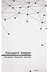 Password Keeper: Personal Password Journal - Geometric