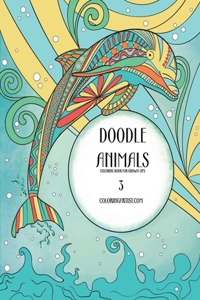 Doodle Animals Coloring Book for Grown-Ups 3