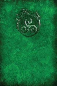 Monogram Triskele (Neopaganism) Notebook
