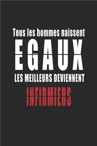 Tous Les Hommes naissent Egaux, Les Meilleurs deviennent Infirmiers carnet de notes