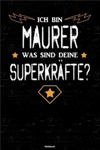 Ich bin Maurer was sind deine Superkräfte? Notizbuch