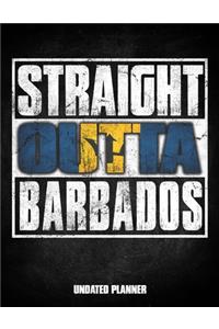 Straight Outta Barbados Undated Planner
