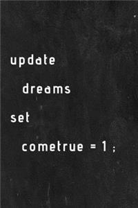 Update dreams set cometrue