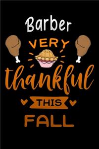 Barber very thankful this fall