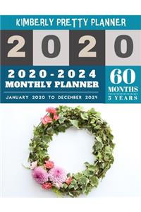2020-2024 monthly planner