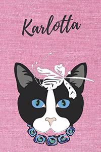 Karlotta Katzen-Malbuch / Notizbuch / Tagebuch