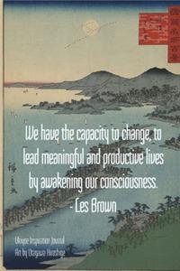 We have the capacity to change, to lead meaningful and productive lives by awakening our consciousness. - Les Brown